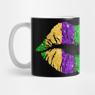 Lips Fleur De Lys Mardi Gras Carnival Party Women Mug